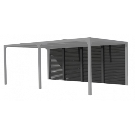 Stores Vénitiens Mobiles pour Pergola Côté en Aluminium Forestier 3,6m pour Pergolas PER3630BI et PER3660BI