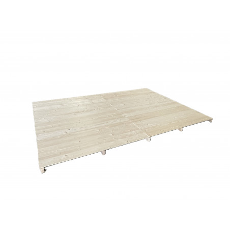 Pavimento in legno per casette 3030 – Doghe massello – Montaggio facile – FSC – PLA2828 Foresta