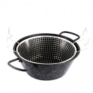 Friteuse en acier avec panier Q-Flex cm 26 Lar