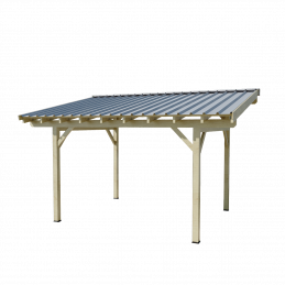 Tettoia posto auto in legno...