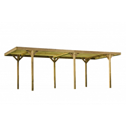 Tettoia auto in legno...