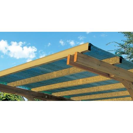 Telo ombreggiante in HDPE verde 400x400 cm – Copertura per pergole e spazi esterni