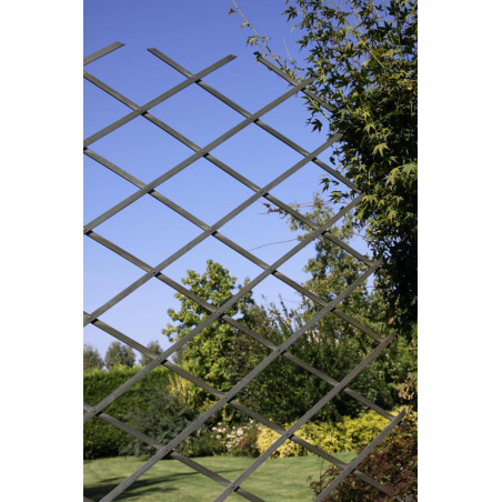 Grigliato gelsomino estendibile legno di conifera 45x180 cm maglia diagonale – supporto piante arrampicanti terrazzo giardino