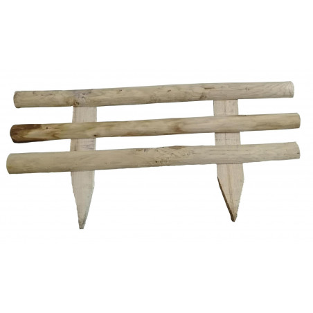 Mini recinzione Circe in legno di castagno 100x30/50 cm – Resistenti naturalmente a funghi e insetti