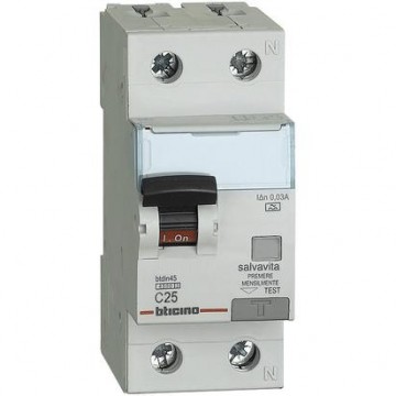 Ga8813A25 Interruttore Magnetotermico Differenziale Salvavita a 1P+N 25A