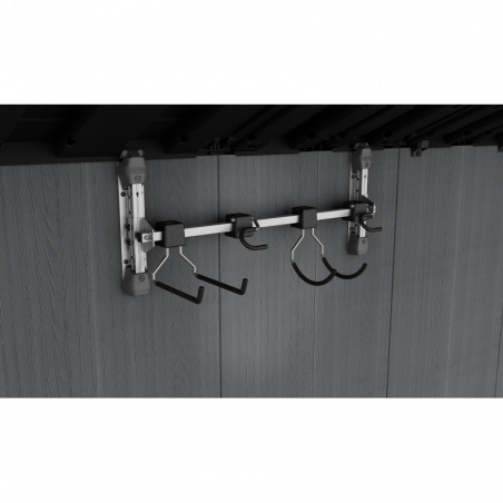 Appendi Attrezzi da Parete - 4 Ganci Regolabili in Acciaio - 74x15x30 - Keter