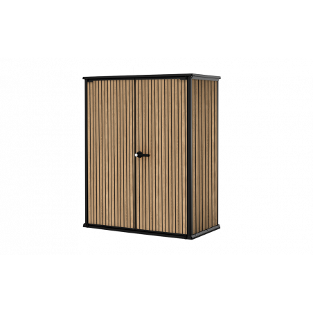 Armadio da Giardino Vertical Store 1400L - Effetto legno Doghe - 140x73,6x170,4 - Keter