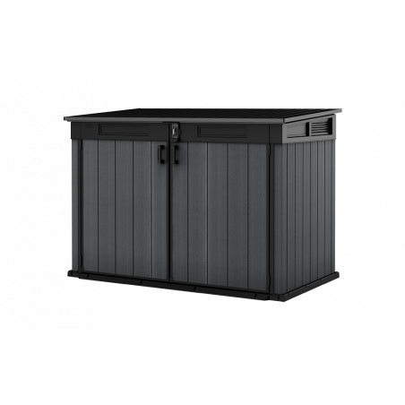 Box Porta Attrezzi da Esterno Cortina Mega EVOTECH+ 2020L 190,5x109,3x132,5 - Grigio effetto legno - Keter