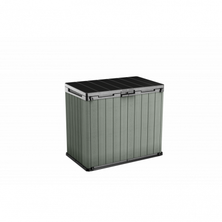 Box Porta Attrezzi e Bidoni da Esterno Keter Store-It-Out Darwin EVOTECH+ - Marrone -1150L (2x240L) 140x80x120 - Keter