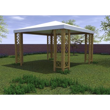 Gazebo 300X300 avec grilles