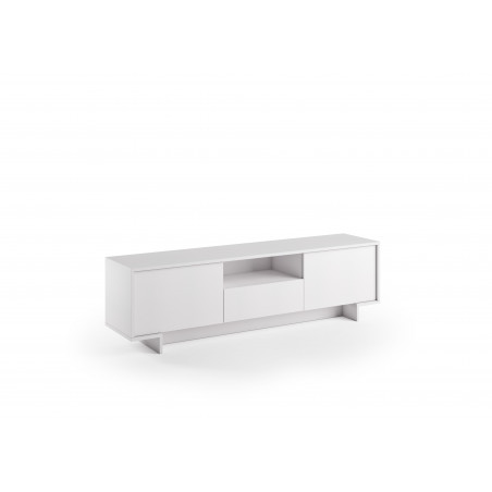 Mobile porta TV Frame 2 ante con cassetto centrale push to open bianco 170x42x48 cm - Terraneo