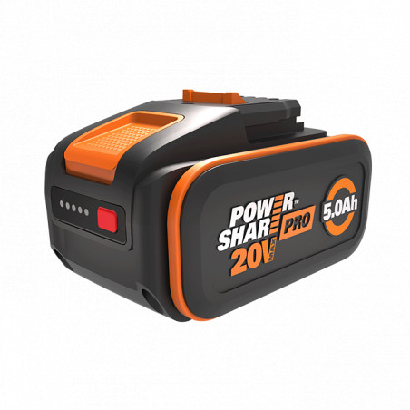Batteria PowerShare Pro 20V 5.0Ah Alta Capacità per Utensili Worx – Ricambio Potente e Duraturo