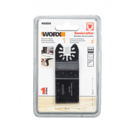 Lama di precisione WA5016 65 mm per utensile multifunzione taglio legno plastica cartongesso per Sonicrafter - Worx