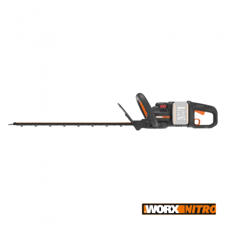Tagliasiepi a batteria WG286E.9 Nitro 40 Volt Brushless senza batterie per potatura intensiva siepi 61 cm - Worx