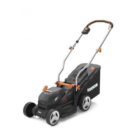 Rasaerba a Batteria 20V WG733E Brushless Taglio 33 cm per Giardini fino a 250 m² con Cesto 35L - Worx