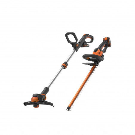 Set Tagliasiepi e Tagliabordi a Batteria 20 Volt WG918E con Batteria 2Ah e Caricatore per Cura Giardino - Worx