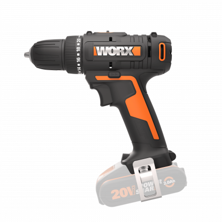 Avvitatore a Batteria 20 Volt WX100.9 con Coppia 30 Nm e Mandrino 10 mm Senza Batteria - Worx