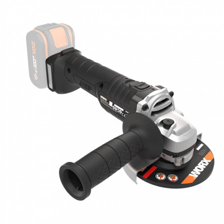Smerigliatrice angolare WX812.9 20 Volt 125 millimetri Brushless corpo macchina per taglio e smerigliatura - Worx