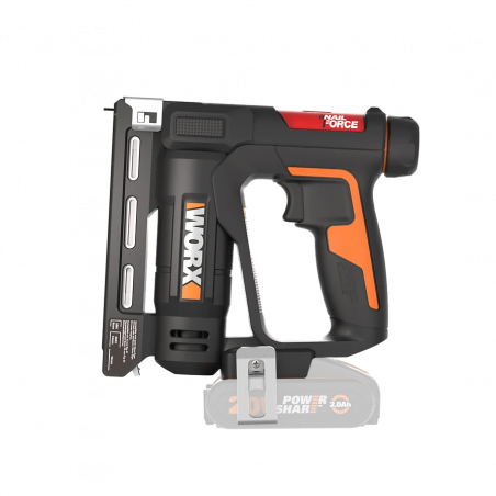Chiodatrice graffatrice WX843.9 20 Volt per graffe 6–14 millimetri e chiodi 15 millimetri corpo macchina - Worx