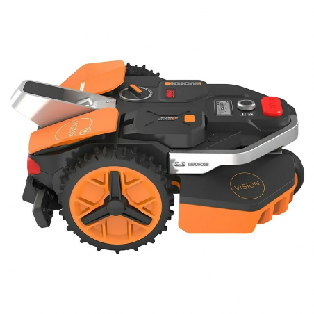 Robot rasaerba automatico WR208E Landroid Vision con videocamera AI per giardini fino a 800 m² - Worx