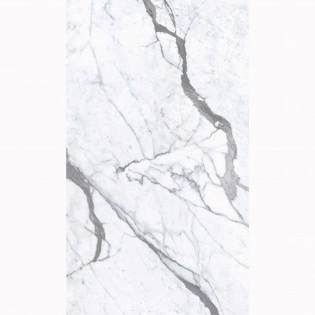 Pannello decorativo murale effetto marmo bianco set 6 pezzi 120x60 per rivestimento interni - Divina Home