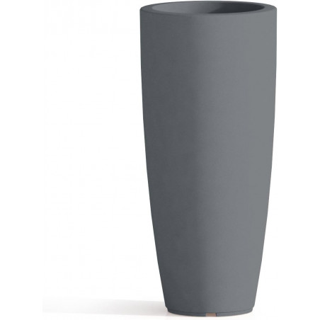 Polymer Vase Monacis Stilo Round Top Gray - Ø 40 cm. - h 90 cm.