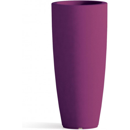 Polymer Vase Monacis Stilo Round Purple - Ø 33 cm. - h 70cm.