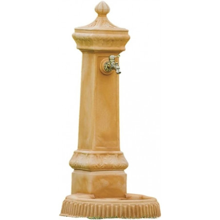 Fontana da giardino decorativa classica tradizionale H120 in polimero resistente impruneta per arredo outdoor - Made in Italy - Monacis