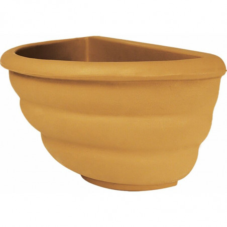Vaso da parete decorativo classico tradizionale 50x27 H25 in polimero resistente impruneta per piante per giardini e terrazze - Made in Italy - Monacis