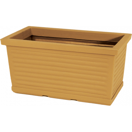 Vaso Fioriera decorativa classica tradizionale 60x22 H20 in polimero resistente impruneta per piante per giardini e terrazze - Made in Italy - Monacis