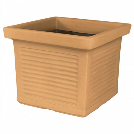 Vase Polymère Monacis Carré Millerighe Impruneta cm 50 (48X48X38h)