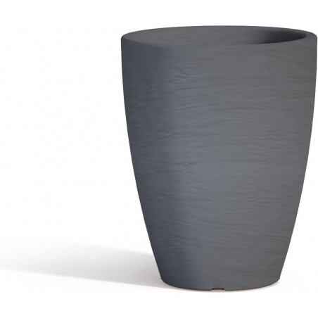 Vase Polymère Monacis Adone Rond Gris - Ø 30 cm. -h 38cm.