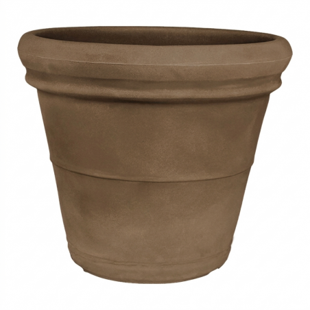 Vaso decorativo classico tradizionale Ø40 H32 in polimero resistente bronzo per piante per giardini e terrazze - Made in Italy - Monacis