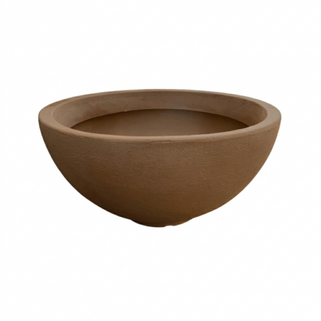 Ciotola vaso di design Ø85 H43 in polimero resistente bronzo per piante da interno ed esterno - Made in Italy - Monacis