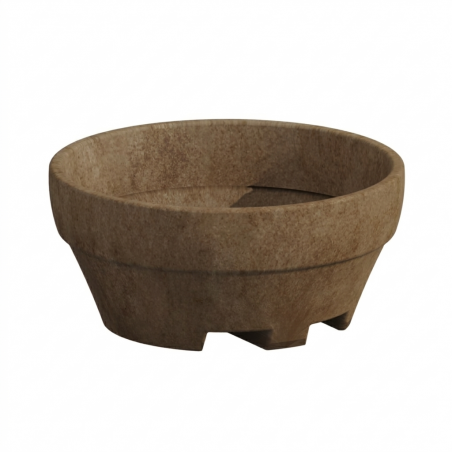 Vaso grande XXL di design Ø120 H60 in polimero bronzo per alberi e grandi piante per interno ed esterno - Made in Italy - Monacis