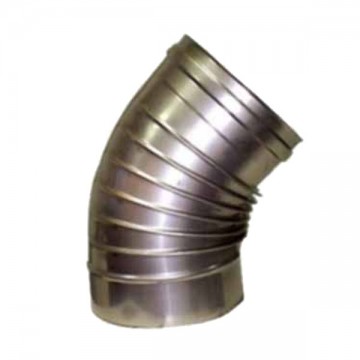 Stainless steel elbow 45° 10 Wing