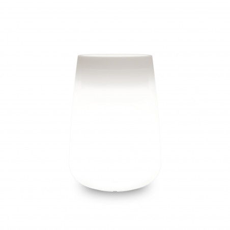 Vaso in Polimero Monacis Goccia Top Bright Luce Bianca diam. 43- h 75cm.