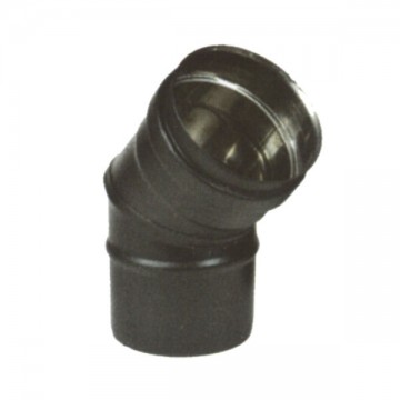 Stainless Steel Elbow 45° 10 Black Pellet 300 Maral