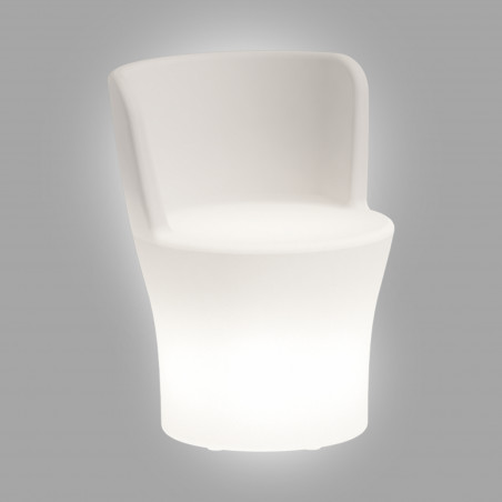 Fauteuil Comfy Moon Lumineux Led Multicolore Avec Batterie Et Solaire En Polymère Monacis - Ø60 Cm - 80 H