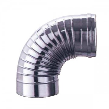 Stainless steel elbow 90° 15 Wing