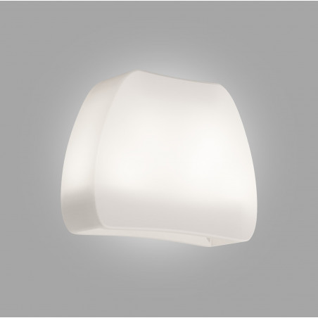 Vaso luminoso moderno di design 57x31 H80 in polimero resistente con LED bianco per interno ed esterno - Made in Italy - Monacis