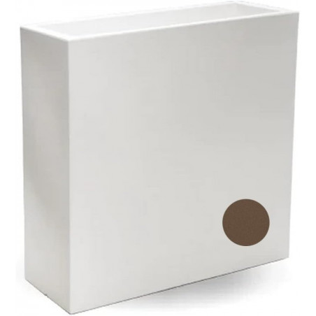 Vaso Fioriera alta moderna di design 90x30 H80 in polimero bronzo resistente per interno ed esterno - Made in Italy - Monacis