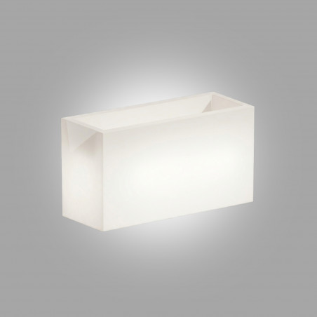 Luce Flowerpot in Polymer Monacis Flowerpot Bright cm.80X35 h 50 White Light