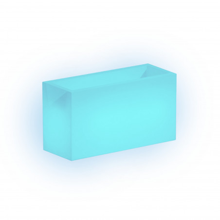 Light planter in Polymer Monacis Flowerpot Bright cm. 80X35 h 50 Blue Light
