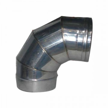 Stainless Steel Elbow 90° 8 Wing