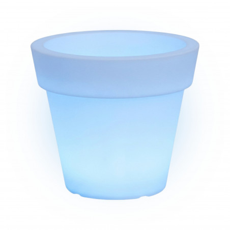 Luce Vase in Polymer Monacis Gemma Bright Light Blue - Ø 110 cm. - h 95cm.
