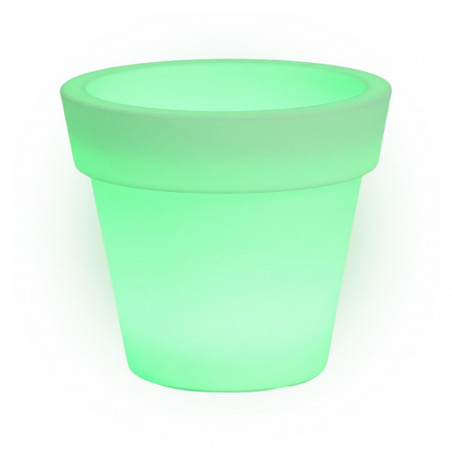Luce Vase in Polymer Monacis Gemma Bright Light Green - Ø 110 cm. - h 95cm.