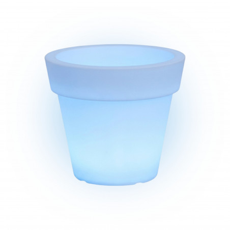 Light Vase in Polymer Monacis Gemma Bright Light Blue - Ø 80 cm. - h 70cm.
