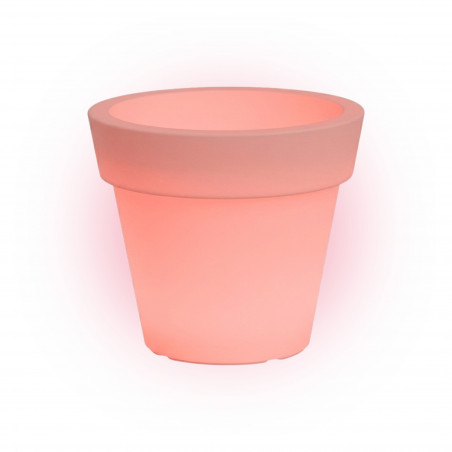 Luce Vase in Polymer Monacis Gemma Bright Red Light - Ø 80 cm. - h 70cm.