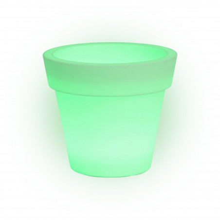 Luce Vase in Polymer Monacis Gemma Bright Light Green - Ø 80 cm. - h 70cm.
